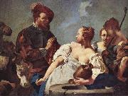PIAZZETTA, Giovanni Battista Rebecca am Brunnen oil painting reproduction